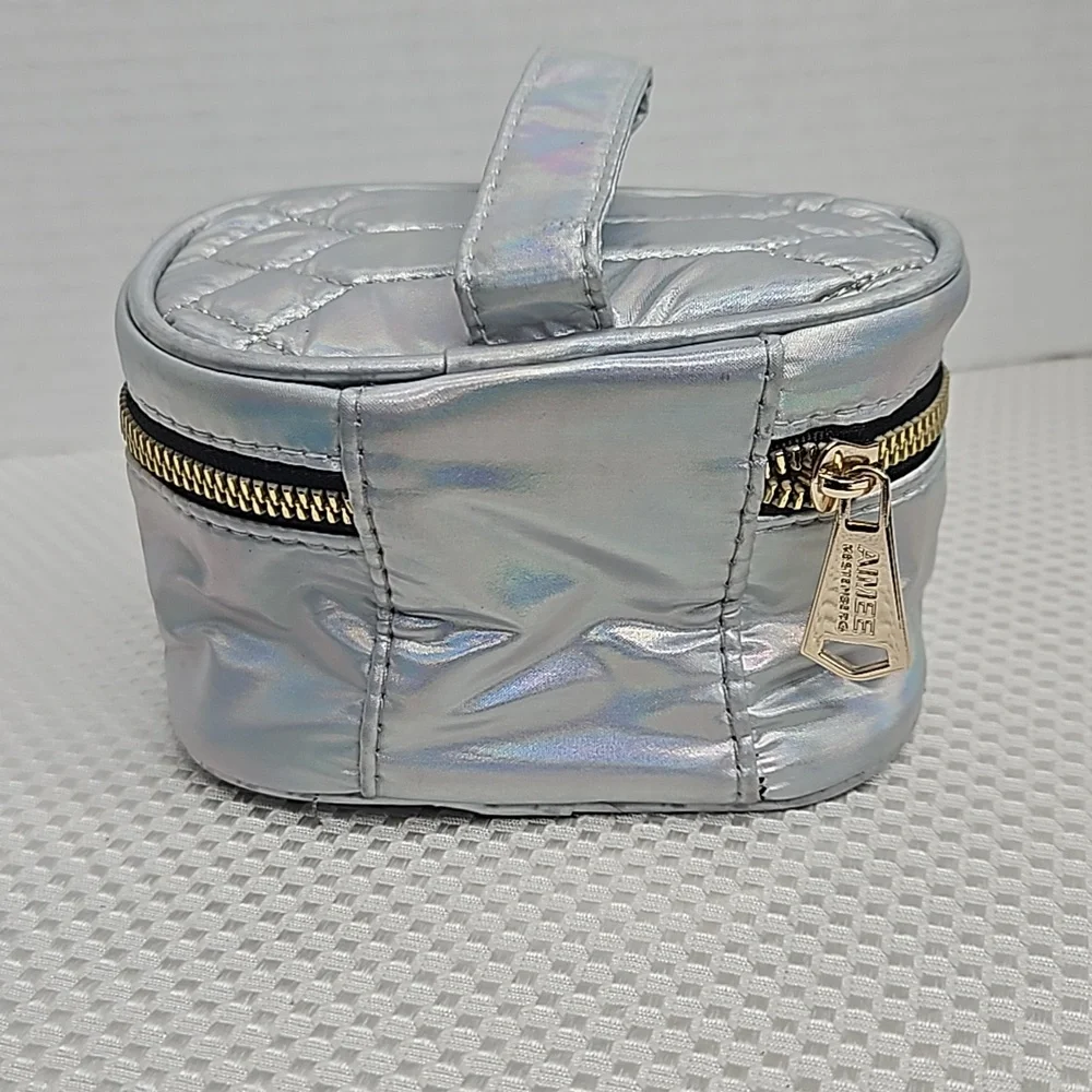AIMEE KESTENBERG SILVER MAKE-UP CASE